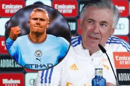 Carlo Ancelotti habló del fichaje de Erling Haaland por el Manchester City. El noruega era objetivo del Real Madrid.