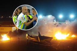 VIDEO: Queman los autos de los jugadores de Aldosivi luego de perder un partido directo por el descenso en Argentina