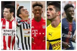 Christian Pulisic e Hirving Lozano comandan la lista de los mejores jugadores sub-23 de Concacaf en las mejores ligas de Europa. Atentos a los dos hondureños que aparecen en la lista.