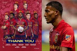 Barrida de jugadores en el Real Salt Lake. El club confirmó siete baja, entre ellas la del delantero hondureño Douglas Martínez.