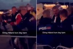 Haaland fue echado de un bar y seguidamente el jugador se encaró con el guardia.