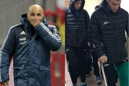 Jorge Sampaoli recibe la mala noticia de la lesión de Emanuel Mammana.