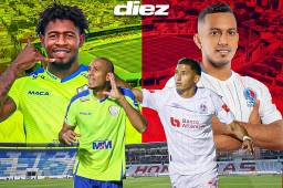 Olancho FC y Olimpia juegan la ida de las semifinales del torneo Apertura 2024 de Liga Nacional. DISEÑO: Rigoberto Díaz.