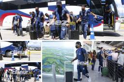 Con Romell Quioto a la cabeza la Selección Bicolor salió rumbo a Miami para enfrentar a Argentina. Fotos: Mauricio Ayala y Edwin Romero.