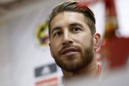 Ramos en conferencia de prensa previo al partido contra Albania.