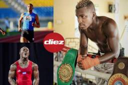 Rolando Palacios (atletismo), Kevin Mejía (lucha) y Josec Ruiz (boxeador), tres de los deportista más brillantes de la etnia garífuna en los últimos 10 años.