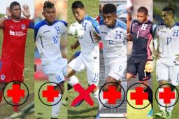 Casi el 90% del equipo titular de Honduras no estará frente a Costa Rica por diversos motivos y aquí te mostramos la radiografía. Fotos DIEZ