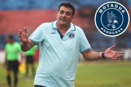 Diego Vázquez, entrenador del Motagua, está contento por el rendimiento que tuvo su equipo en el cierre donde se recuperó de la mala racha de derrotas. Foto DIEZ