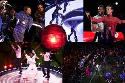 Usher la rompió en su presentación en el Super Bowl LVIII entre Chiefs y 49ers. Estas son las mejores imágenes del show de medio tiempo. FOTOS: AFP