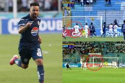 Menjívar es su cliente favorito: así fue el doblete de tiros de libres del Droppy Gómez en el clásico Motagua-Olimpia