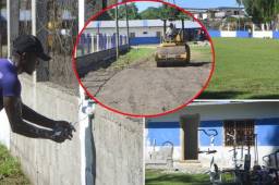 El equipo ceibeño busca nuevamente ascender a la primera división y mientras tanto remodela su sede para jugar sus partidos oficales ahí y ahorrar. Fotos Javier Rosales