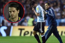 Fernando Gago se lesionó jugando con la Selección de Argentina.