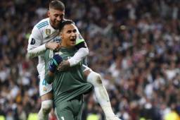 Navas cree que tiene la mejor defensa de la actualidad. En la imagen aparece con Sergio Ramos.