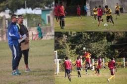 Al menos 40 futbolistas entre 14 y 18 años oriundos de las comunidades de Sambo Creek y Corozal (La Ceiba, Atlántida) participaron en el escauteo del entrenador Francisco 'Chico' Pavón en busca de ganarse un cupo para ser fichado por el Olimpia.