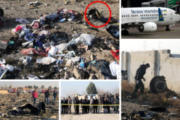 Así quedó el avión ucraniano que se estrelló luego de despegar Teherán, capital de Irán. En el accidente murieron 176 persona.