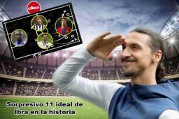 Zlatan Ibrhaimovic reveló mediante sus redes sociales el equipo ideal que elegiría en la historia. El sueco sorprendió dejando en el olvido a figura mundial y mirá esa delantera.