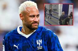 Neymar fue captado en Brasil luego de lesionarse con el Al Hilal.