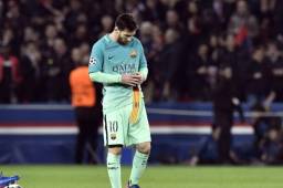 Lío Messi no metió ni las manos para salvar la debacle blaugrana en el Parque de los Príncipes.