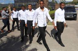 Los jugadores del Olimpia lamentan la pérdida de su presidente.