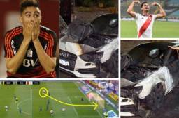 Los aficionados de River Plate estaban molesto con el 'Pity' Martínez y decidieron meterle fuego a su auto. Ahora el volante es el ídolo del equipo y la gran esperezan que tienen los hinchas millonarios de ganar la Copa Libertadores.
