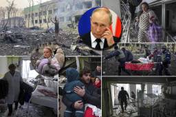 Terribles imágenes llegan desde Ucrania luego de confirmarse el feroz ataque del ejército ruso a un centro de asistencia en Mariúpol. Se reportaron que dos niños perdieron la vida. (Fotos AFP y AP)