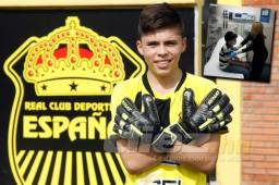 En el recuadro (derecha) Johan en algún momento de su proceso de curación. El joven superó la leucemia y ahora sueña con ser un día el portero titular del Real España. Fotos Neptalí Romero