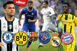 Dani Alves, Cristiano Ronaldo, Diego Costa y Robert Lewandowski son noticia en Europa.