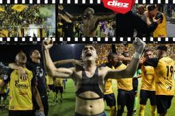 ¡Real España vuelve a una final tras cuatro años! El conjunto aurinegro venció 2-0 al Motagua en el estadio Morazán que retumbó al clasificar al juego por título. Así celebraron los aurinegros junto a su hinchada el pase.