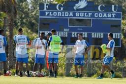 La selección de Honduras entrenó en la Florida Gulf Coast University en Fort Myers.