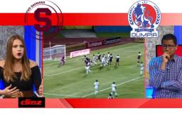 Acalorado debate sostuvieron Georgina Hernández y Jorge Fermán en Diez TV. El tema central, el Saprissa-Olimpia que define a un finalista de la Liga de Concacaf.