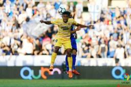 El hondureño Choco Lozano en acción con el Girona en el encuentro contra el Alavés donde salió lesionado. Foto cortesía