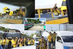 Desde Choloma, La Lima, Puerto Cortés, Villanueva y hasta de Tegucigalpa llegaran al Olímpico para apoyar a Real España. ¿Llegó la Furia Verde?