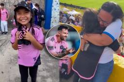 Lionel Messi le regaló una camiseta autografiada a Amy Márquez, la pequeña aficionada de El Salvador que se hizo viral previo a la llegada del Inter Miami.