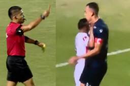 Edwin Rodríguez pierde la cabeza y sale expulsado tras agredir a Devron García en el Olimpia - Real España