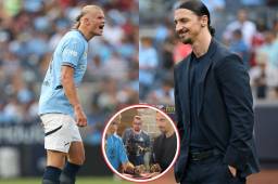 Ibrahimovic se ‘burla’ de Haaland: El momento incómodo que pasó el noruego en la derrota del Manchester City ante Milan