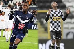 El delantero hondureño Alberth Elis lleva siete goles con el Burdeos en este semestre; antes había marcado seis con el Boavista para cerrar un año de calendario espectacular. Fotos AFP y cortesía