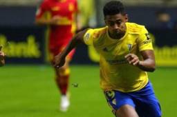 El hondureño Antony 'Choco' Lozano jugó los últimos cuatro minutos del amistoso del Cádiz ante Espanyol.