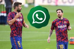 Piqué fue claro a la hora de hablar con Lionel Messi mediante un mensaje de Whatsapp.