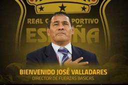 Real España comenzó a diseñar su proyecto a futuro y nombró a José Valladares como su director de fuerzas básicas. Foto @rcdespana
