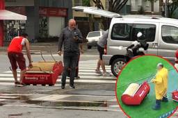 River Plate le mandó rodillos al personal de Boca para que pudiera sacar agua de La Bombonera.