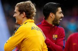 Suárez no mira con ningún problema la llegada de Griezmann al Barcelona.