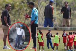 La ausencia de Carlos Restrepo y la presencia de Juan Carlos Espinoza despertó dudas de jugadores y periodistas este martes en Olimpia.