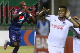 Rubilio Castillo y Carlo Costly llegan a la ida de semifinal con la puntería bien afinada y esperan poner a festejar a sus aficiones. Foto DIEZ