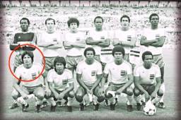 Luis Cruz, con la Selección de Honduras durante el Mundial de España 1982. Fue la primera participación de Honduras en el máximo evento de la FIFA.