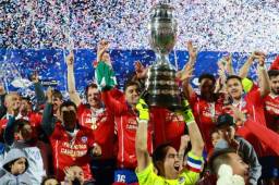 La Selección de Chile ha ganado las dos últimas ediciones de la Copa América que se han disputado. La de Chile y la Copa América Centenario. Foto Archivo