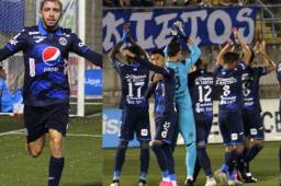 Motagua gustó y goleó a los Lobos de la UPNFM en el estadio Emilio Williams. Foto cortesía: @MOTAGUAcom