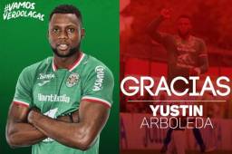 Yustin Arboleda no seguirá en Marathón, según lo anunció el club en sus redes sociales.