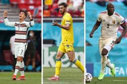 Cristiano Ronaldo, Lukaku, Dumfries, Yarmolenko y Yaremchuk, en grupo de cabeza de goleadores de la Eurocopa.