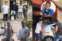 El futbolistas Edras Padilla ha realizado entrega de alimentos a los colegas futbolistas junto a la asociación.