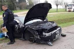 Matias Messi sufrió un accidente contra un camión.